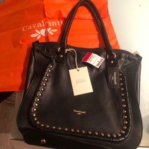 NWT Cavalcanti black leather bag
